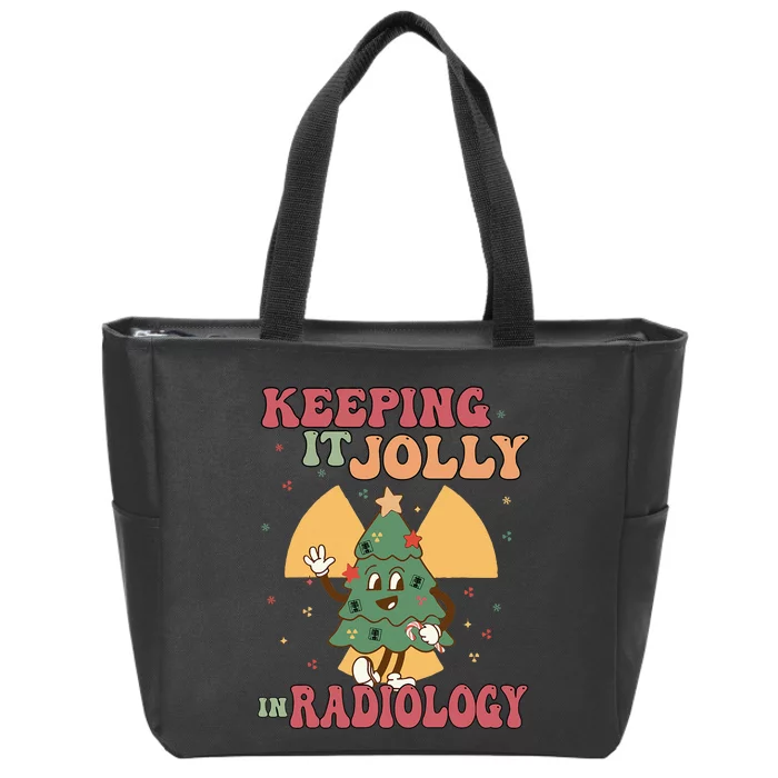 Rad Tech Xray Christmas Tree Keeping It Jolly In Radiology Zip Tote Bag