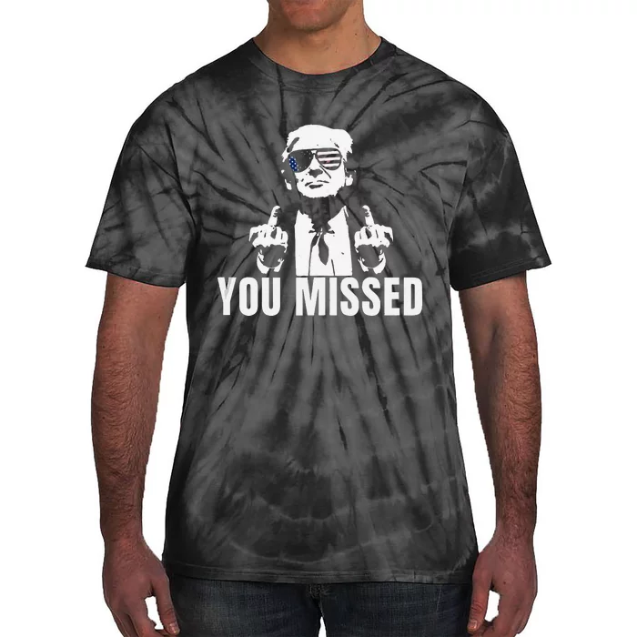 Retro Trump You Missed Trump 2024 Gifts Tie-Dye T-Shirt