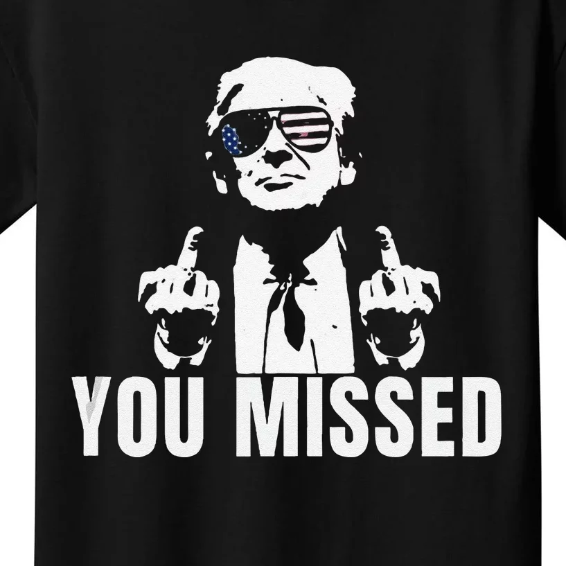 Retro Trump You Missed Trump 2024 Gifts Kids T-Shirt