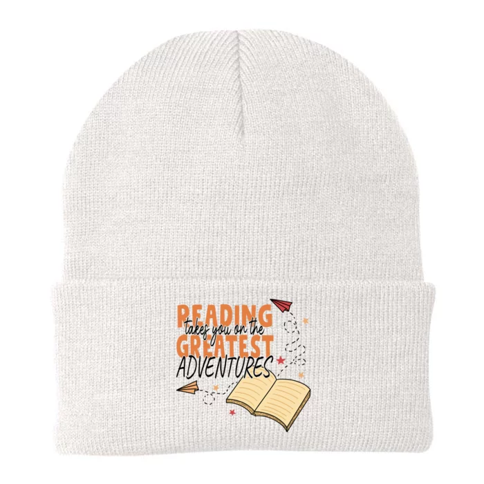 Reading Takes You On The Greatest Adventures Reading Books Gift Cute Reading Knit Cap Winter Beanie