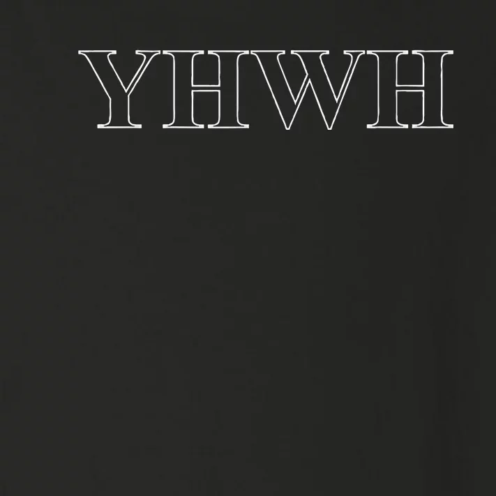 Roman Text Yhwh Yahweh Outline Christian Love Jesus Toddler Long Sleeve Shirt