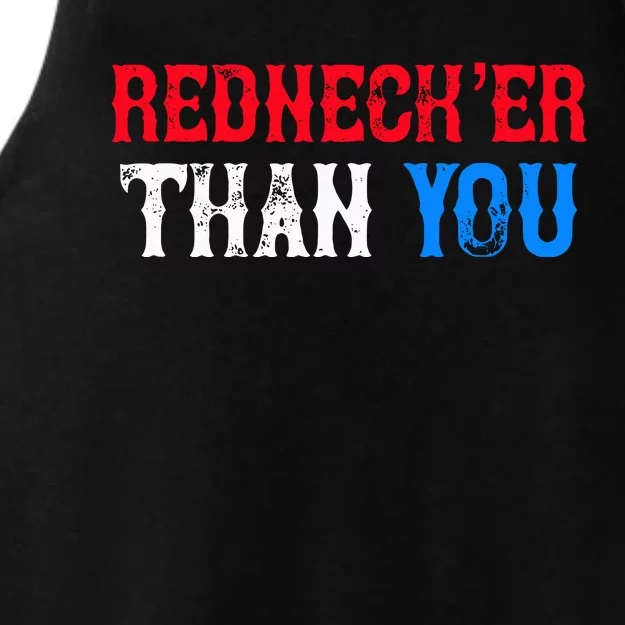 Redneck Than You Ladies Tri-Blend Wicking Tank