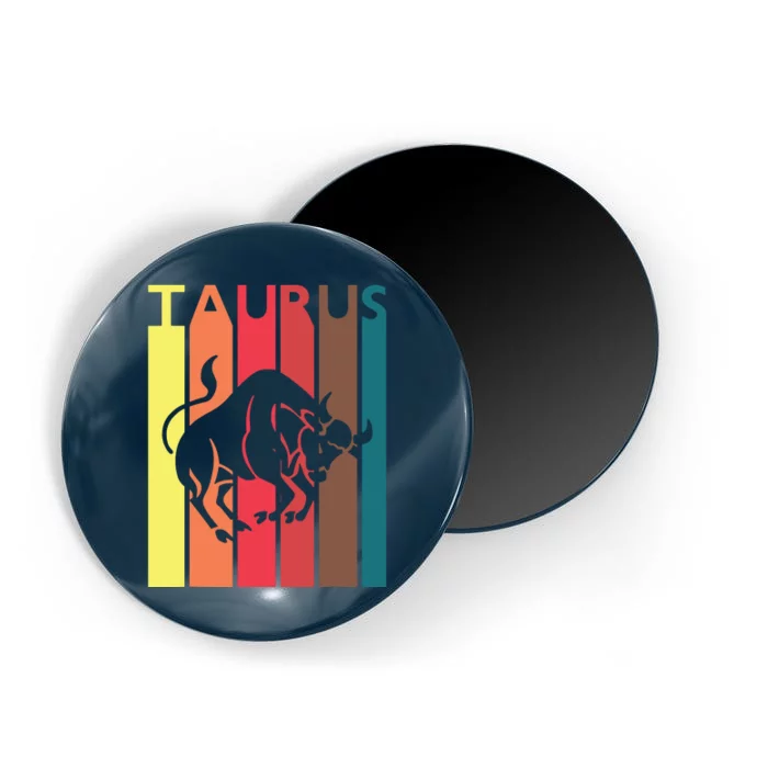 Retro Taurus Zodiac Sign April May Birthday Gift Taurus Magnet