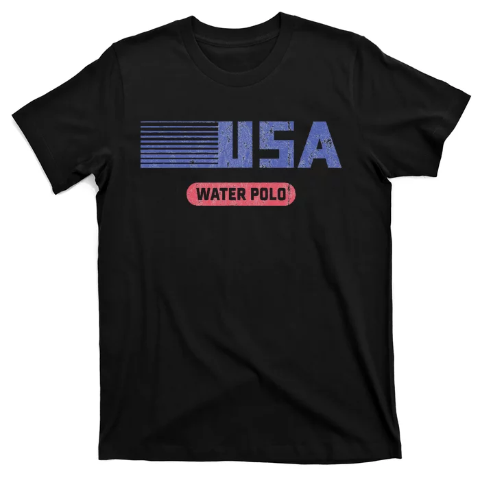 Retro Usa 2024 Team American Water Polo Vintage T-Shirt