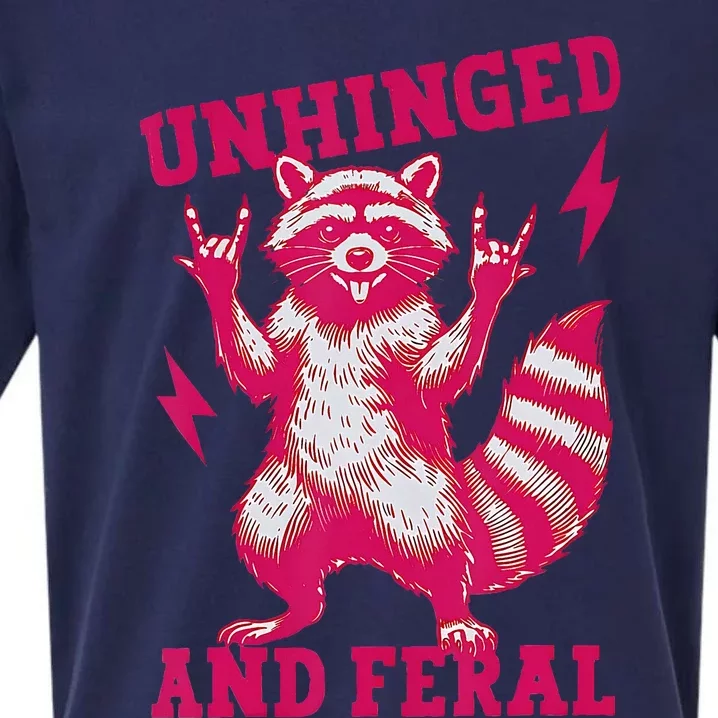 Raccoon Unhinged And Feral Retro Feral Summer Trash Panda Sueded Cloud Jersey T-Shirt