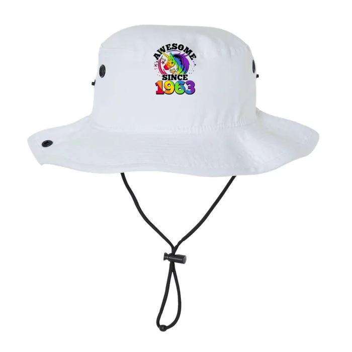 Rainbow Unicorn Awesome Since 1963 60th Birthday Legacy Cool Fit Booney Bucket Hat