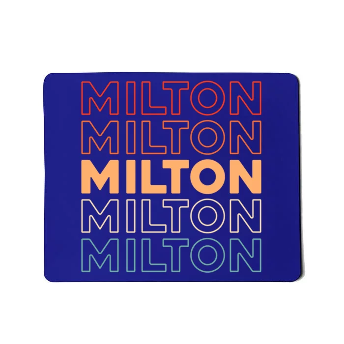 Retro Us American City Usa Vintage Massachusetts Milton Funny Gift Mousepad