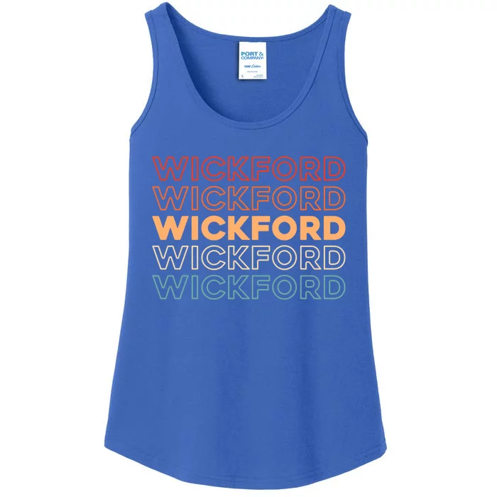 Retro Us American City Usa Vintage Rhode Island Wickford Cool Gift Ladies Essential Tank