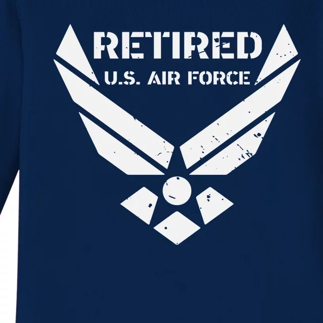 Retired US Air Force Baby Long Sleeve Bodysuit