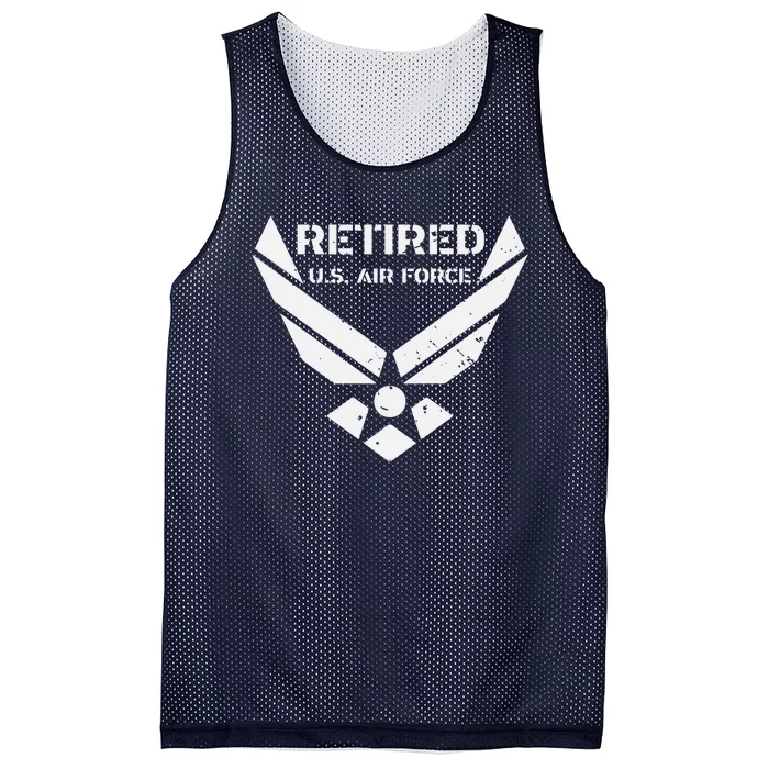 Retired US Air Force Mesh Reversible Basketball Jersey Tank