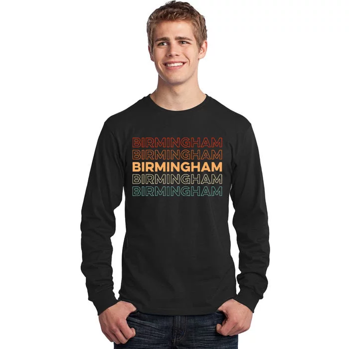 Retro Us American City Resident Vintage Alabama Birmingham Tall Long Sleeve T-Shirt