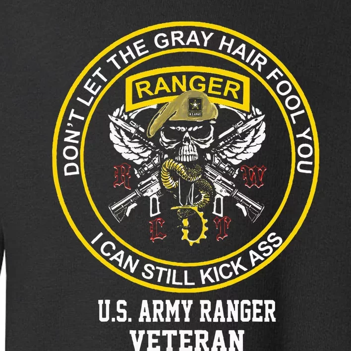 Retired U.S A.R.M.Y Ranger Veteran Usa Military Toddler Sweatshirt