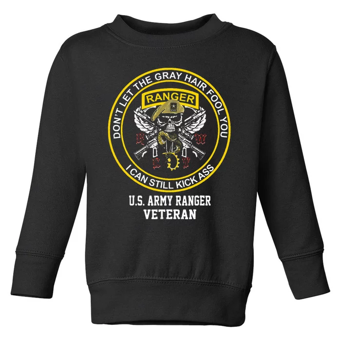 Retired U.S A.R.M.Y Ranger Veteran Usa Military Toddler Sweatshirt