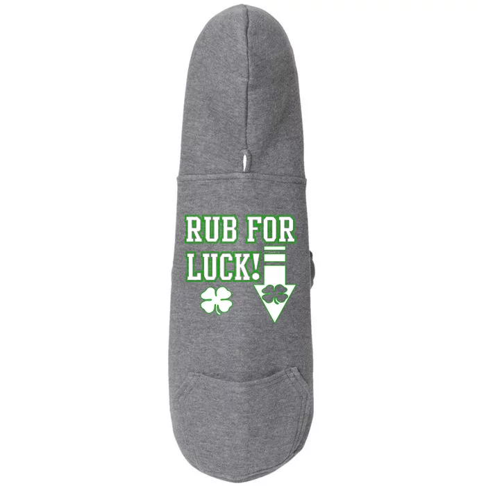 Rub Me For Luck Doggie 3-End Fleece Hoodie