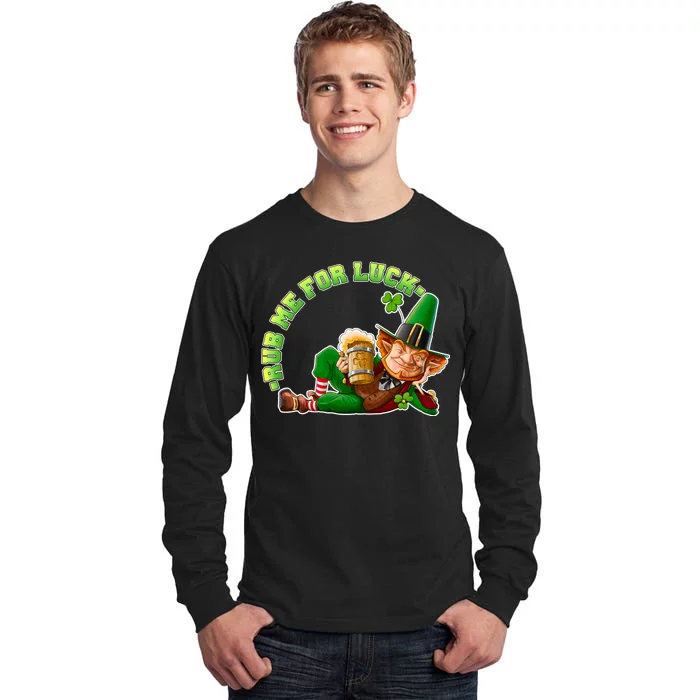 Rub Me for Luck Irish Leprechaun Tall Long Sleeve T-Shirt