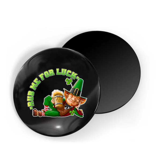 Rub Me for Luck Irish Leprechaun Magnet