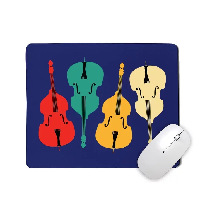 Retro Upright Bass String Double Bass Vintage Gift Mousepad