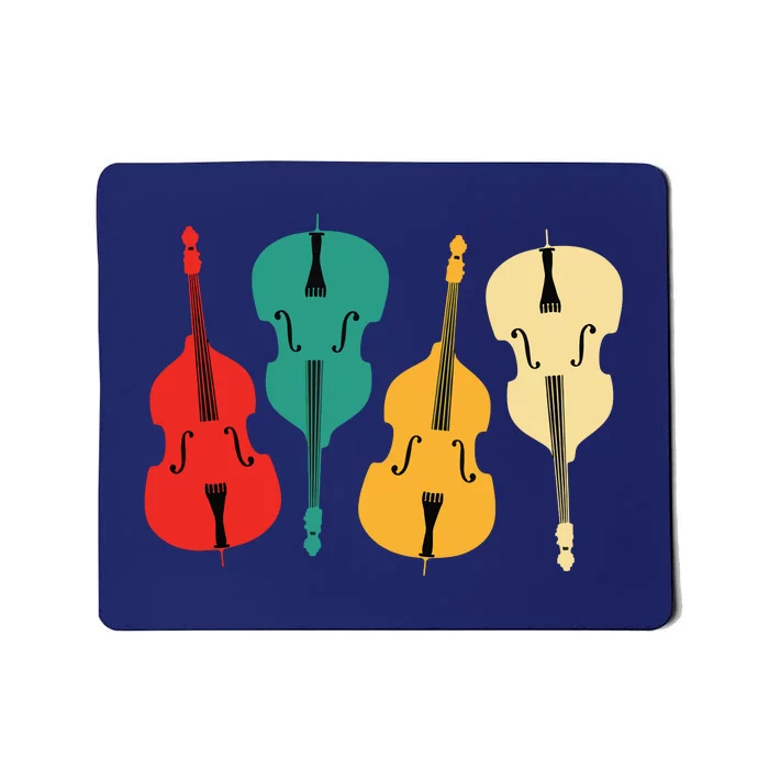 Retro Upright Bass String Double Bass Vintage Gift Mousepad