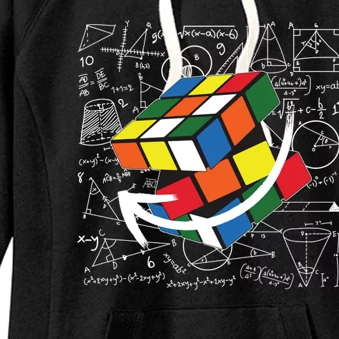 Rubik Mathematics Cube Funny Women's Fleece Hoodie