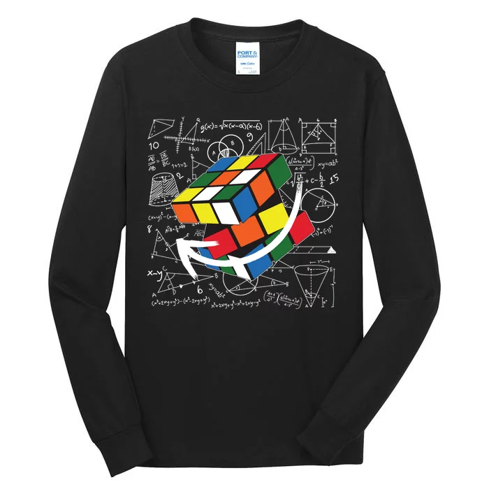 Rubik Mathematics Cube Funny Tall Long Sleeve T-Shirt