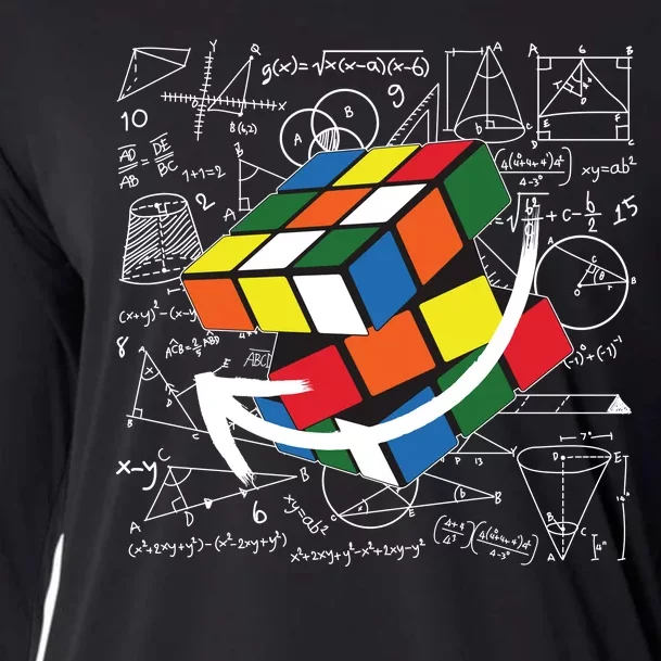 Rubik Mathematics Cube Funny Cooling Performance Long Sleeve Crew