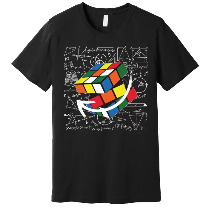 Rubik Mathematics Cube Funny Premium T-Shirt