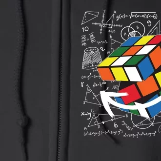 Rubik Mathematics Cube Funny Full Zip Hoodie