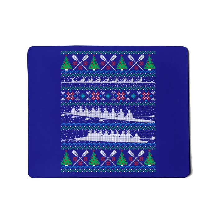 Rowing Ugly Christmas Gift Happy Holiday Crew Gift Mousepad