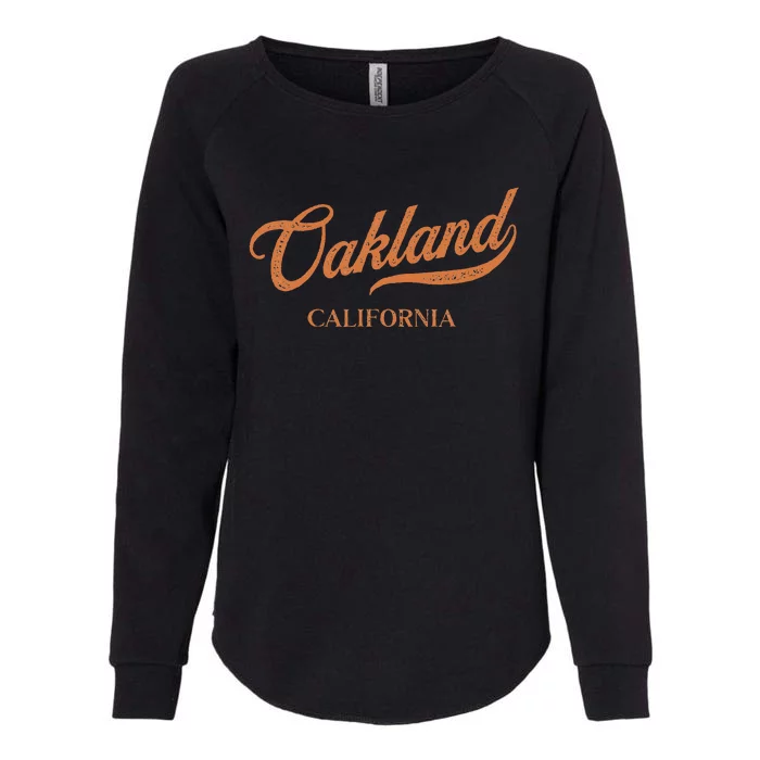 Retro USA California State Vintage Oakland Womens California Wash Sweatshirt