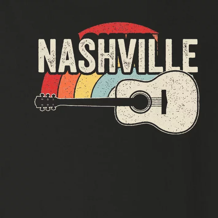 Retro Unique Country Music Lovers Nashville Musician Guitar Toddler Long Sleeve Shirt