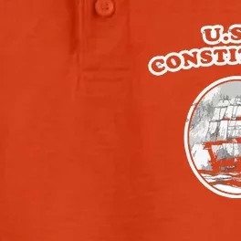 Retro USS Constitution By Turbo Volcano Dry Zone Grid Performance Polo