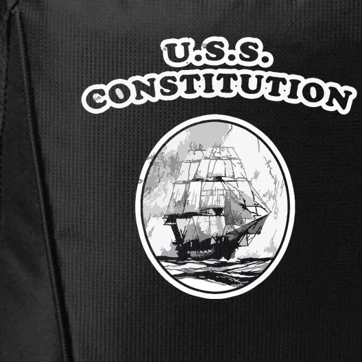 Retro USS Constitution By Turbo Volcano City Backpack