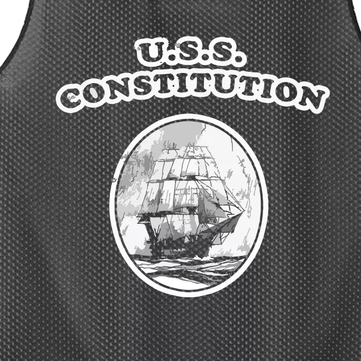 Retro USS Constitution By Turbo Volcano Mesh Reversible Basketball Jersey Tank