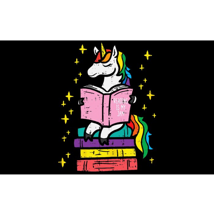 Reading Unicorn Cute Book Lover Bookworm Women Girls Bumper Sticker