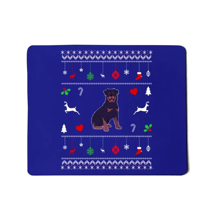 Rottweiler Ugly Christmas Design Dog Lover Gift Cute Gift Mousepad