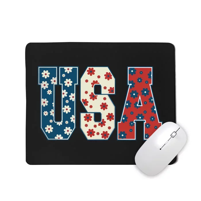 Retro Usa Comfort Colors Graphic Mousepad