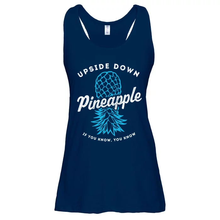 Retro Upside Down Pineapple Swinger Ladies Essential Flowy Tank