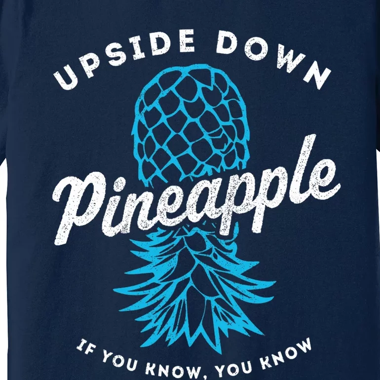 Retro Upside Down Pineapple Swinger Premium T-Shirt