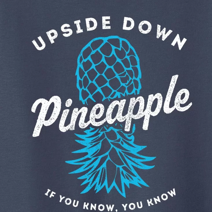 Retro Upside Down Pineapple Swinger Toddler T-Shirt