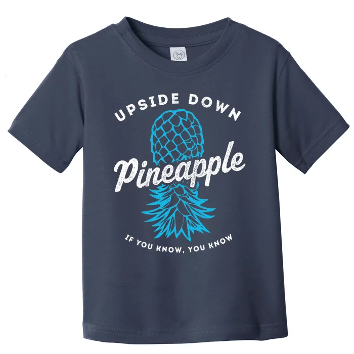 Retro Upside Down Pineapple Swinger Toddler T-Shirt