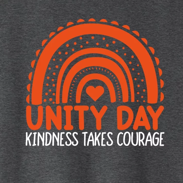 Rainbow Unity Day Orange Kindness Takes Courage Unity Day Gift Women's Crop Top Tee