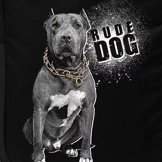 Rude Dog Pitbull Lover Impact Tech Backpack