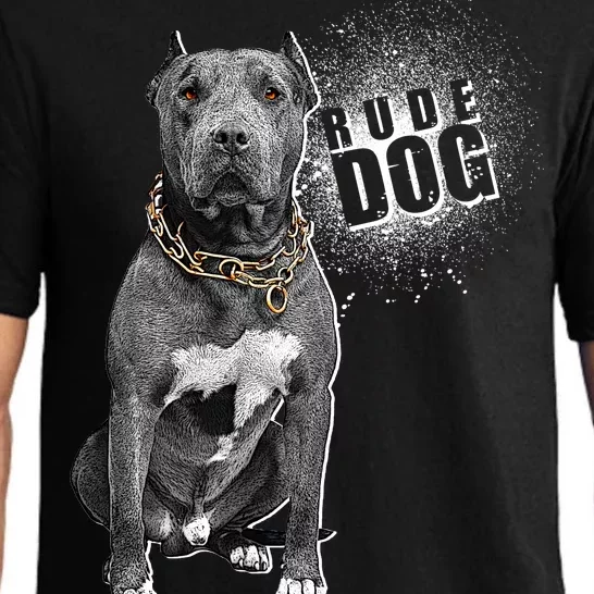 Rude Dog Pitbull Lover Pajama Set