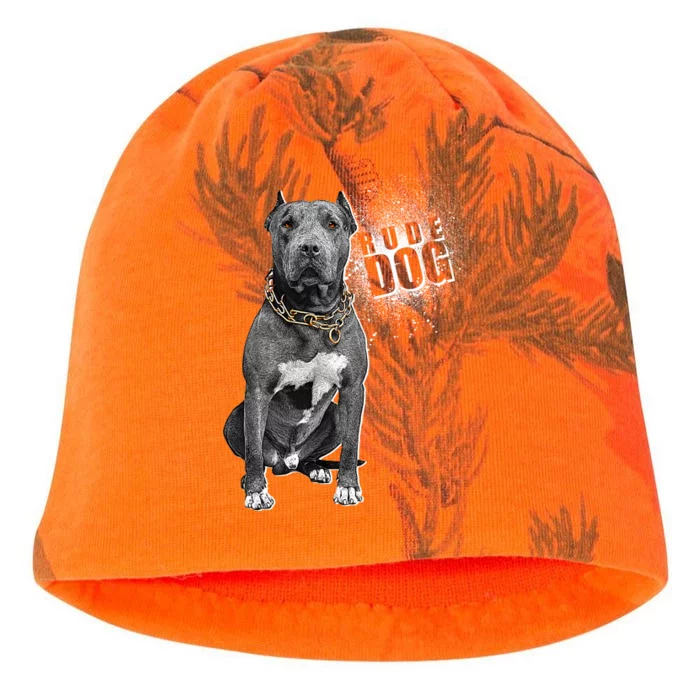 Rude Dog Pitbull Lover Kati - Camo Knit Beanie