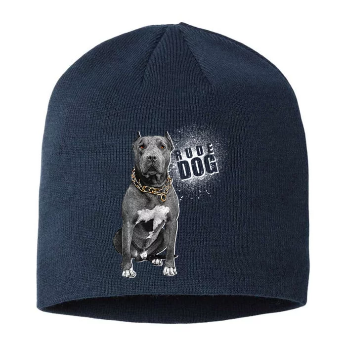 Rude Dog Pitbull Lover 8 1/2in Sustainable Knit Beanie