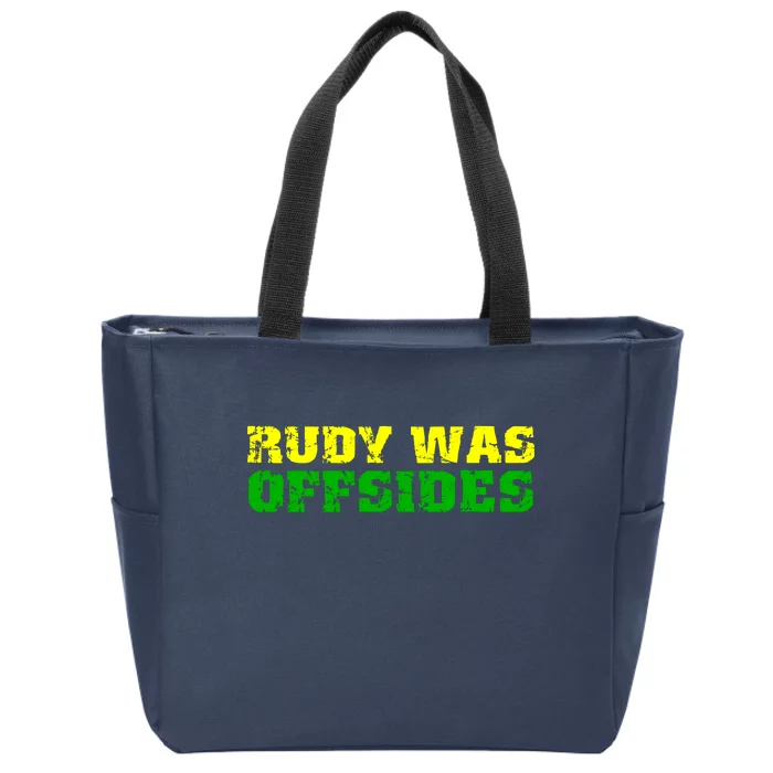 Rudy Was Offsides Zip Tote Bag