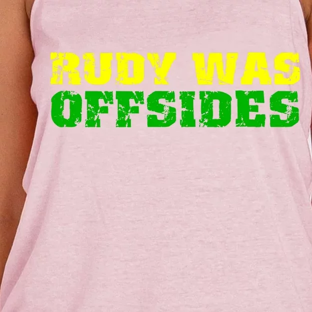 Rudy Was Offsides Women's Knotted Racerback Tank