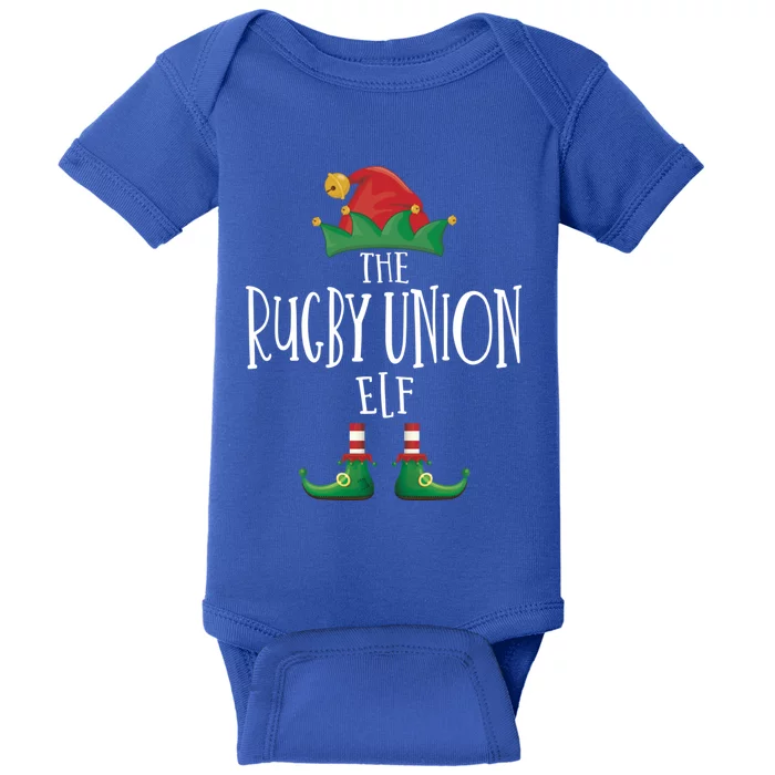 Rugby Union Elf Family Matching Pajamas Group Christmas Gift Baby Bodysuit