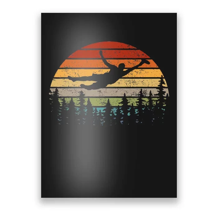 Retro Ultimate Frisbee Player Poster