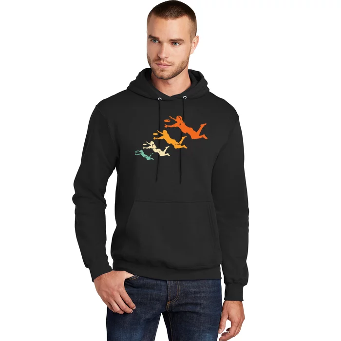 Retro Ultimate Frisbee Player Vintage Disc Ultimate Frisbee Hoodie